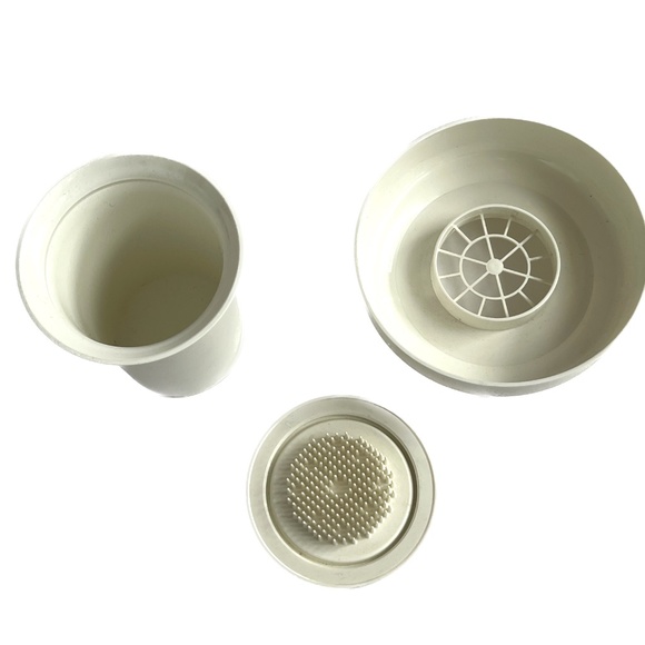 Vintage Tuppercraft Vase Tupperware Florette Flower Arranging Frog 3 Pc 1216-6 - Picture 2 of 3